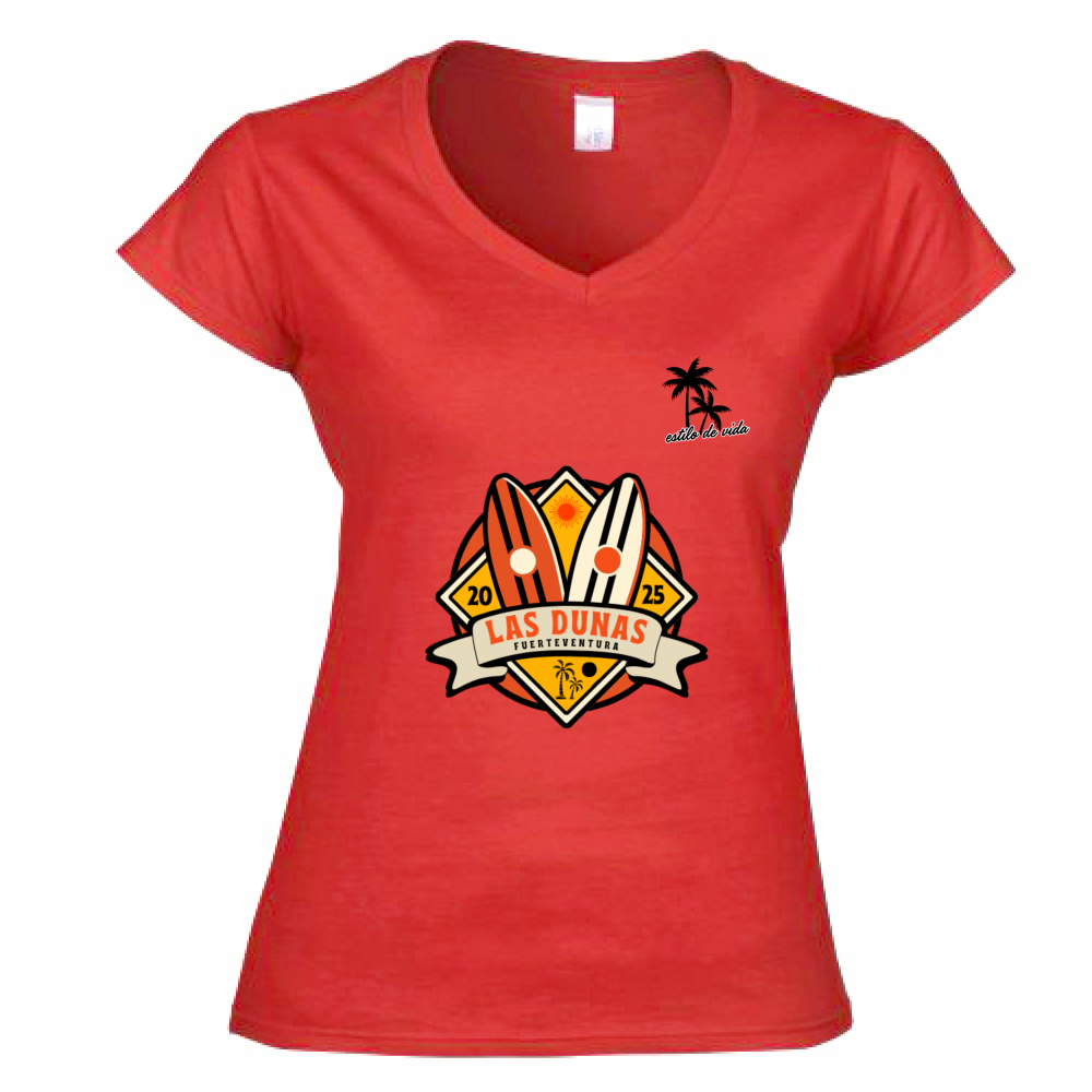 T-Shirt Donna Scollo V woman sport