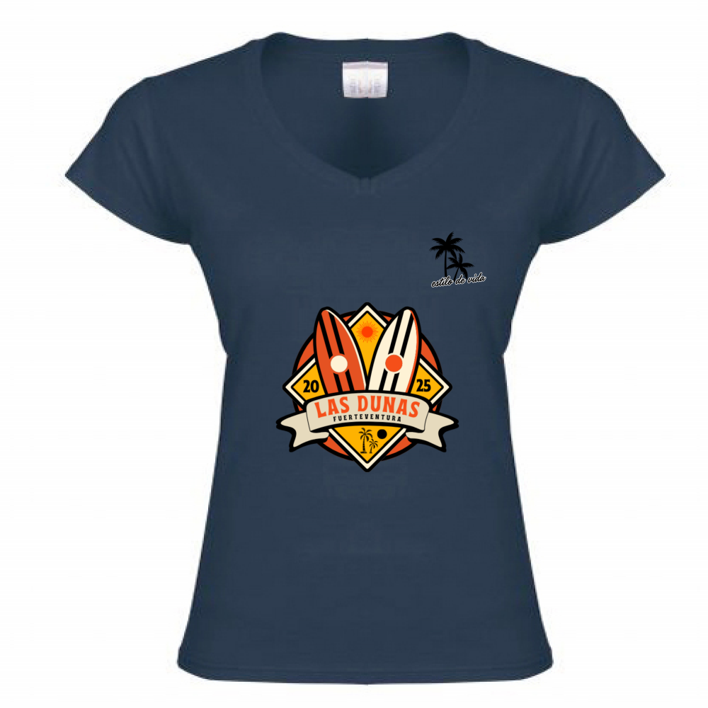 T-Shirt Donna Scollo V woman sport