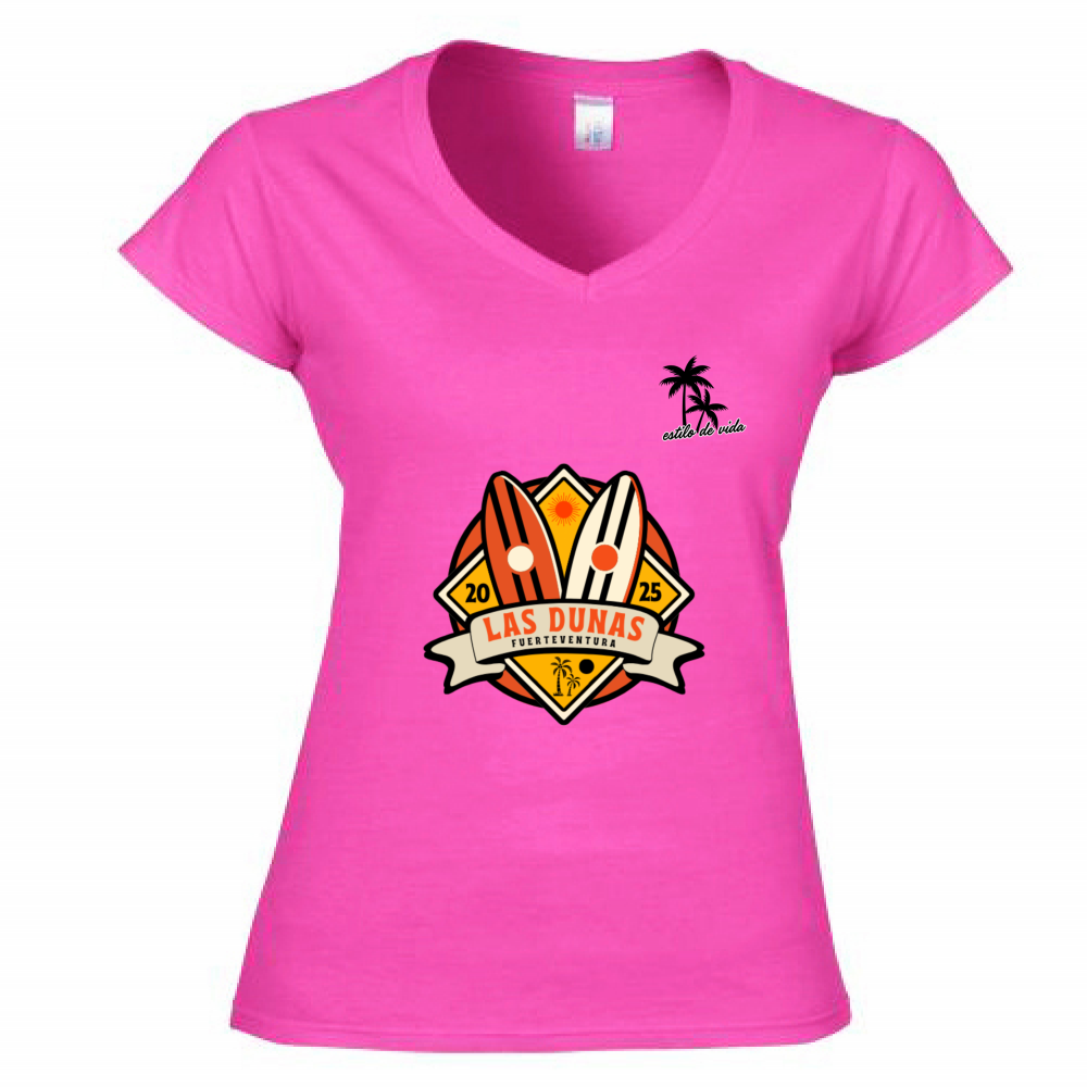 T-Shirt Donna Scollo V woman sport