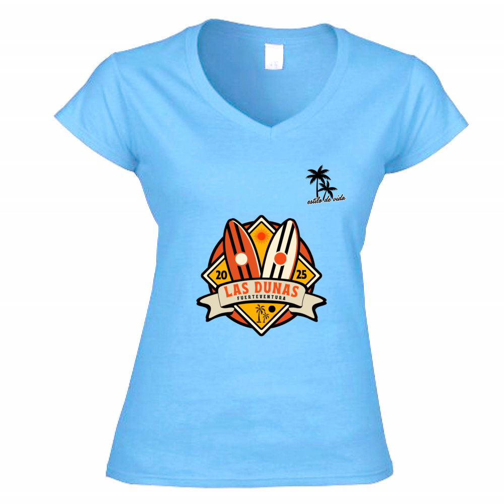 T-Shirt Donna Scollo V woman sport