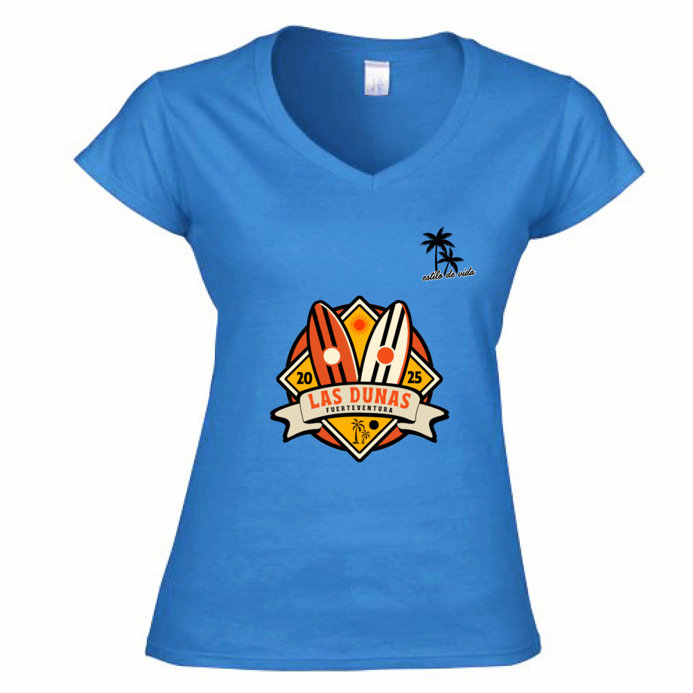 T-Shirt Donna Scollo V woman sport