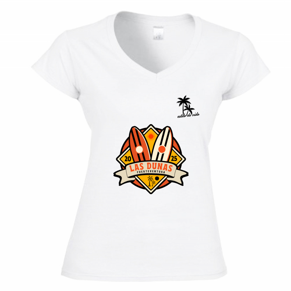 T-Shirt Donna Scollo V woman sport