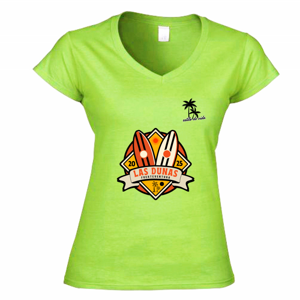 T-Shirt Donna Scollo V woman sport